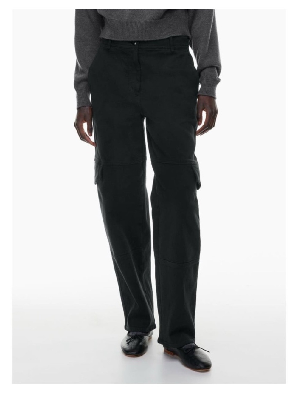 Wilfred Black Straight-Leg Utility Pants